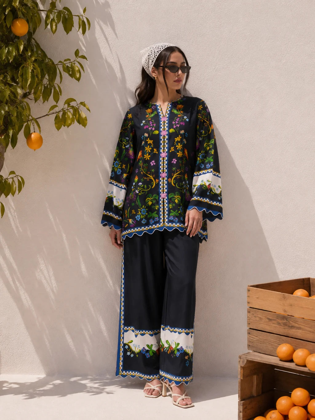 Midnight Bloom Co-Ord Set