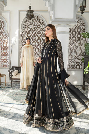 Black Dress 106 Pret – Elegant Black Net Outfit