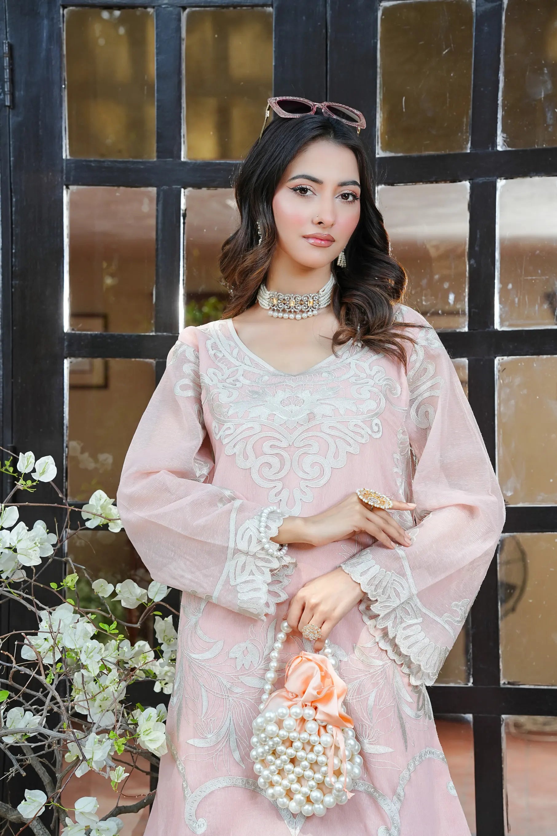 BuraqStore karandi fabric for ladies, showcasinga  premium winter wear design with a comfortable cut