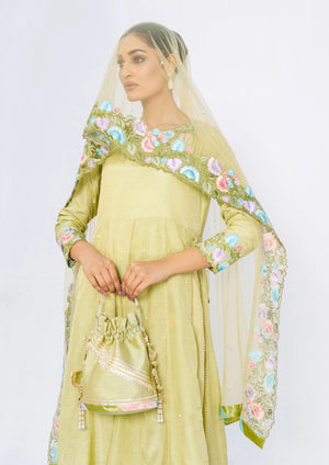 BuraqStore Maxi Dresses for Party – Embroidered Silk Outfit
