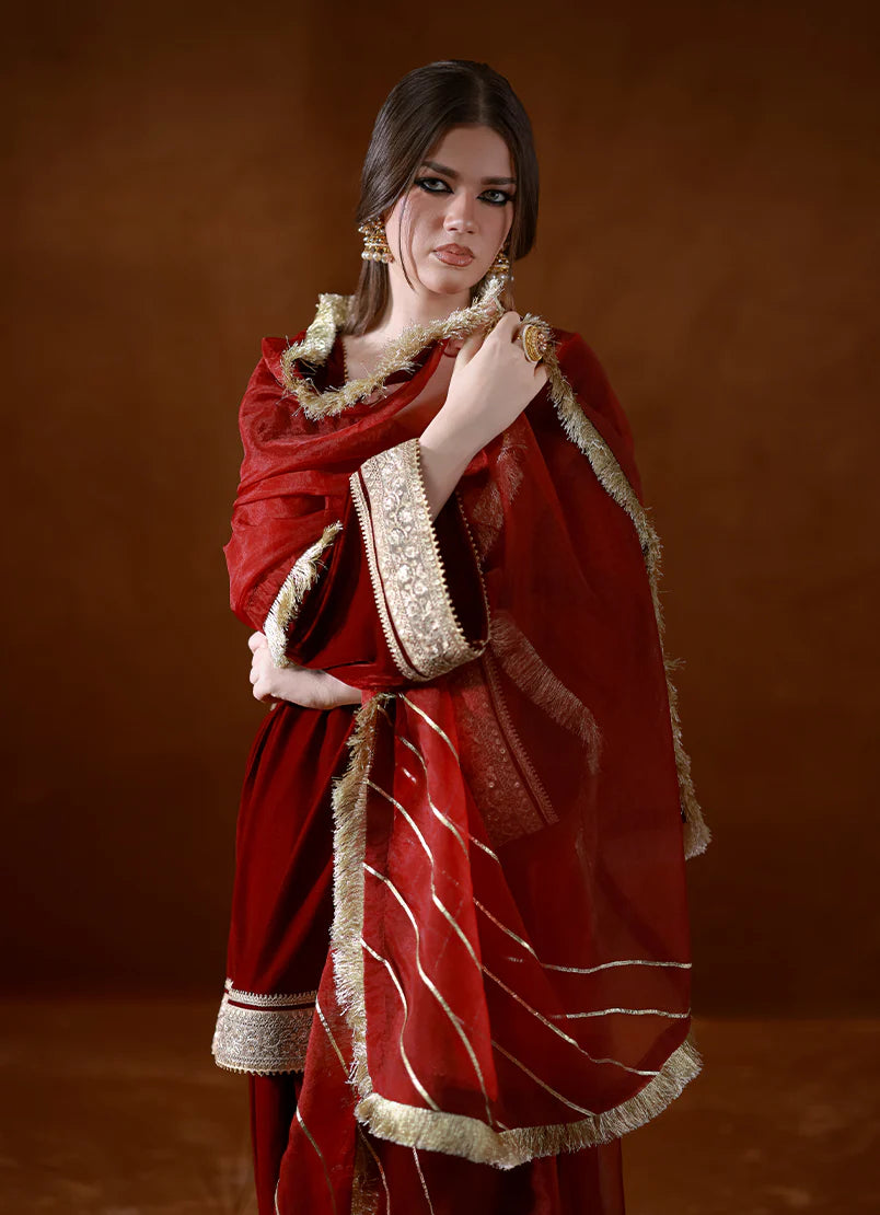 BuraqStore Velvet Dress Design