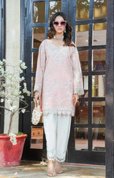 BuraqStore winter karandi fabric outfit pret 2PC featuring warm texture, soft finish, and perfect winter styling
