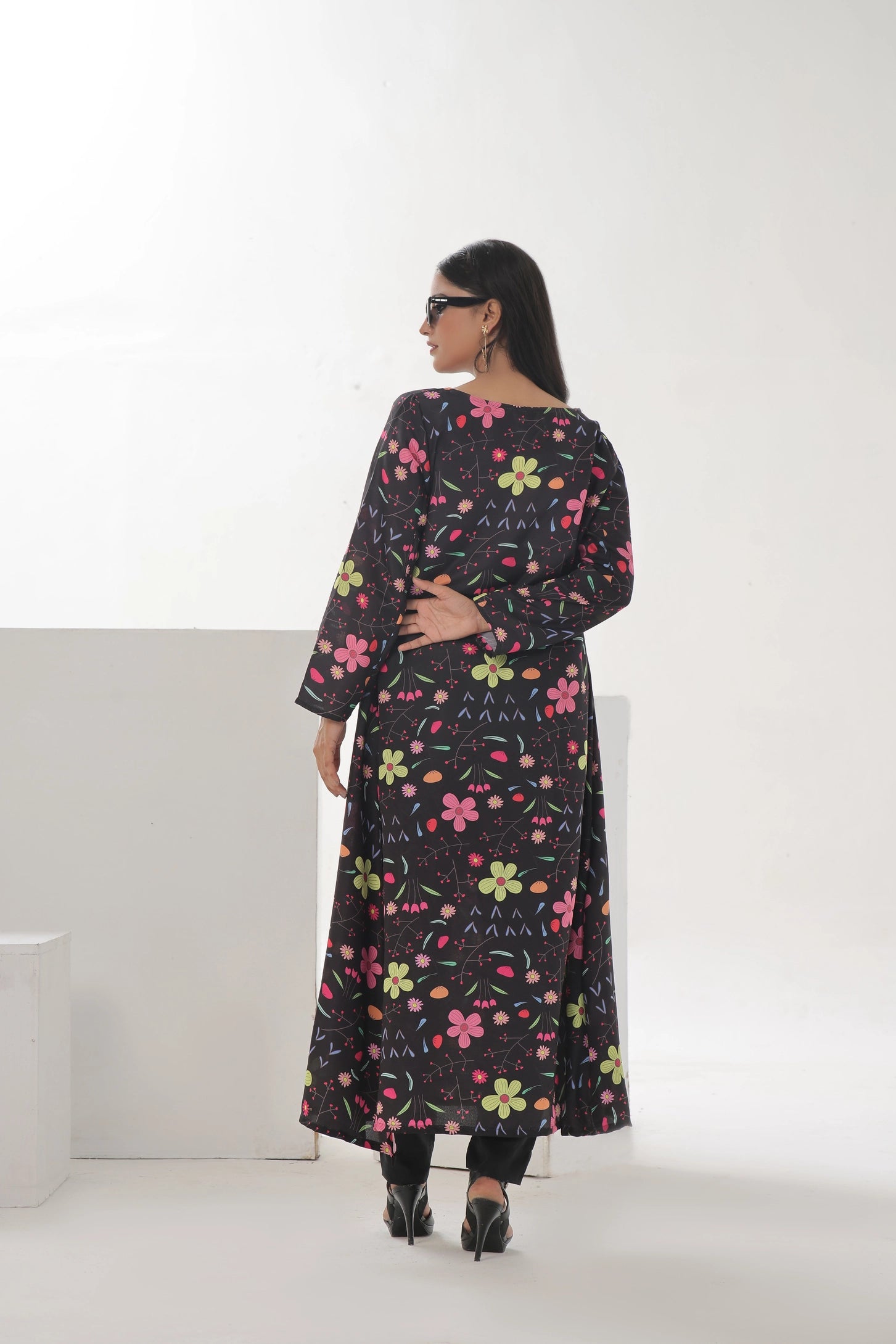 Classic Chiffon Lawn Frock 1 PC