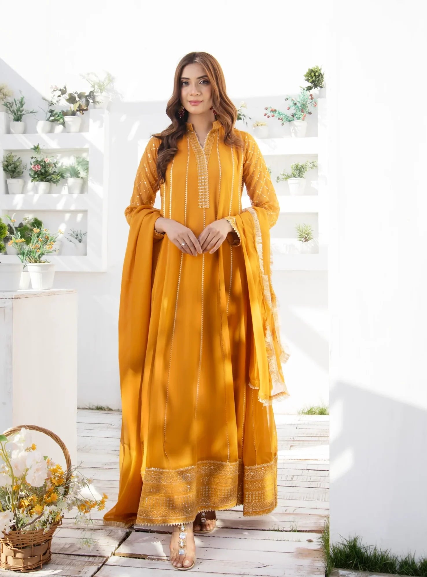 Copper Orange Maxi Dress: New Arrival