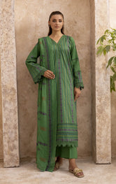 Fancy lawn suit by Buraq Store with rich embroidered details