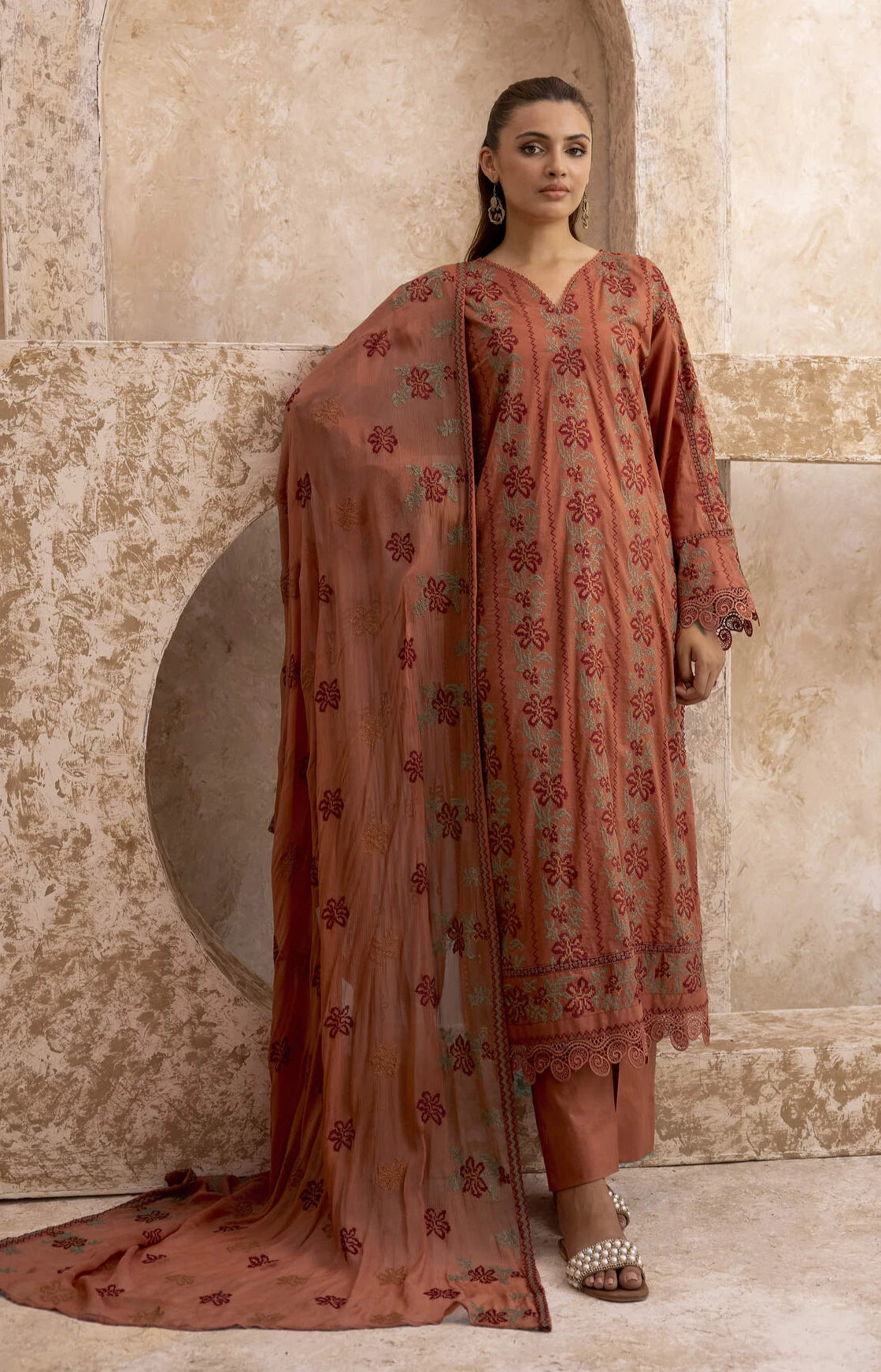 Mahhe MH-09 : Unstitched Lawn 3PC