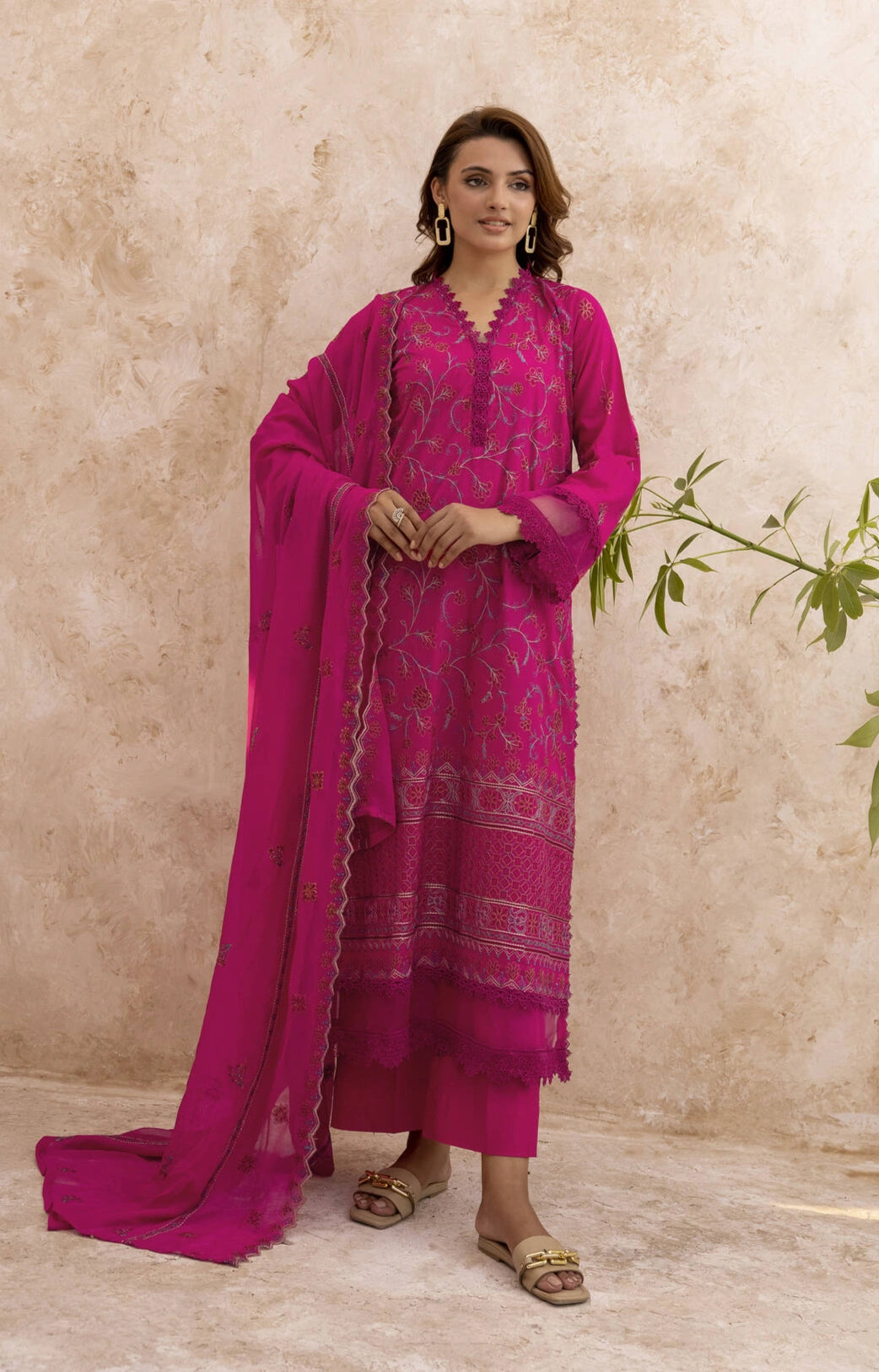 Mahhe MH-06 : Unstitched Lawn 3PC