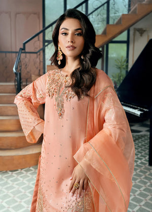 Coral Charm Pret – White Embroidered Dress