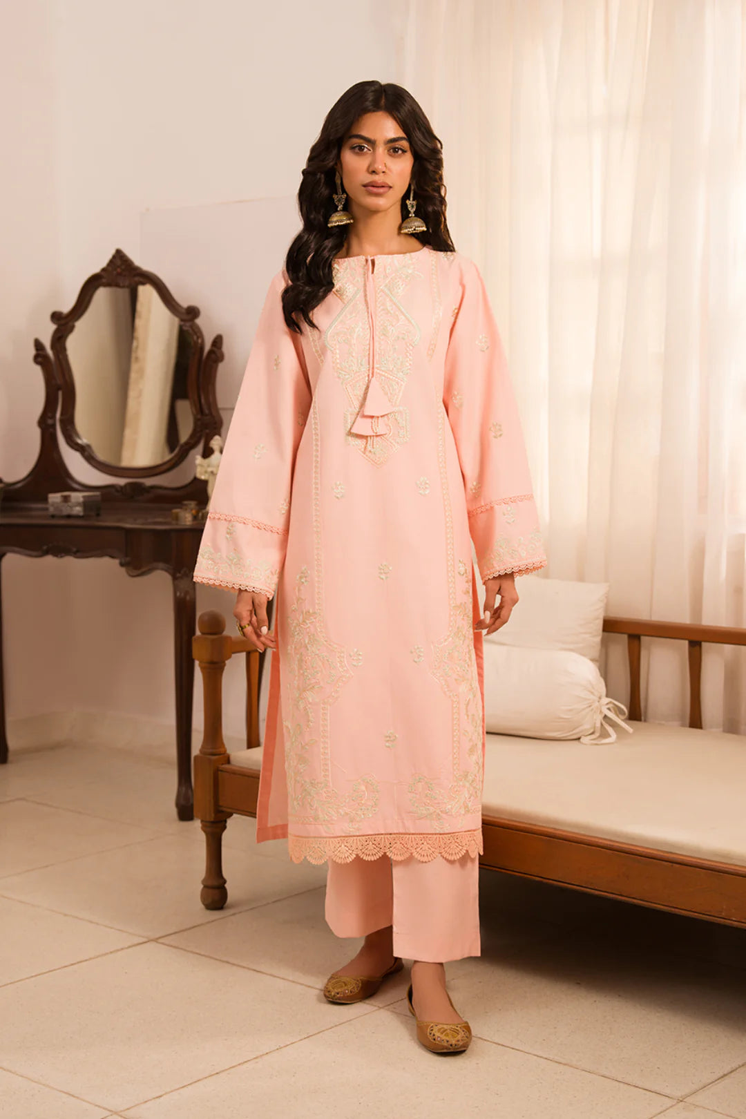 Pastel Pink - NV15D03 Lawn Pret 2 PCs