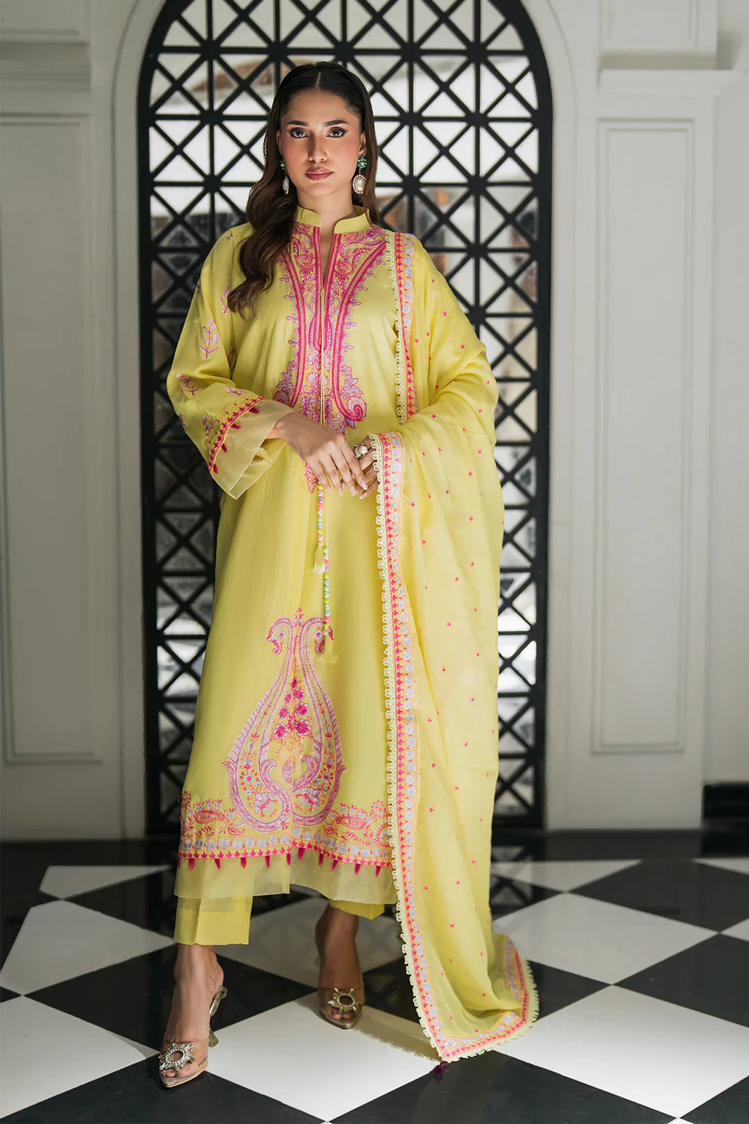 SF - 357 | Stunning Yellow 3-Piece Set