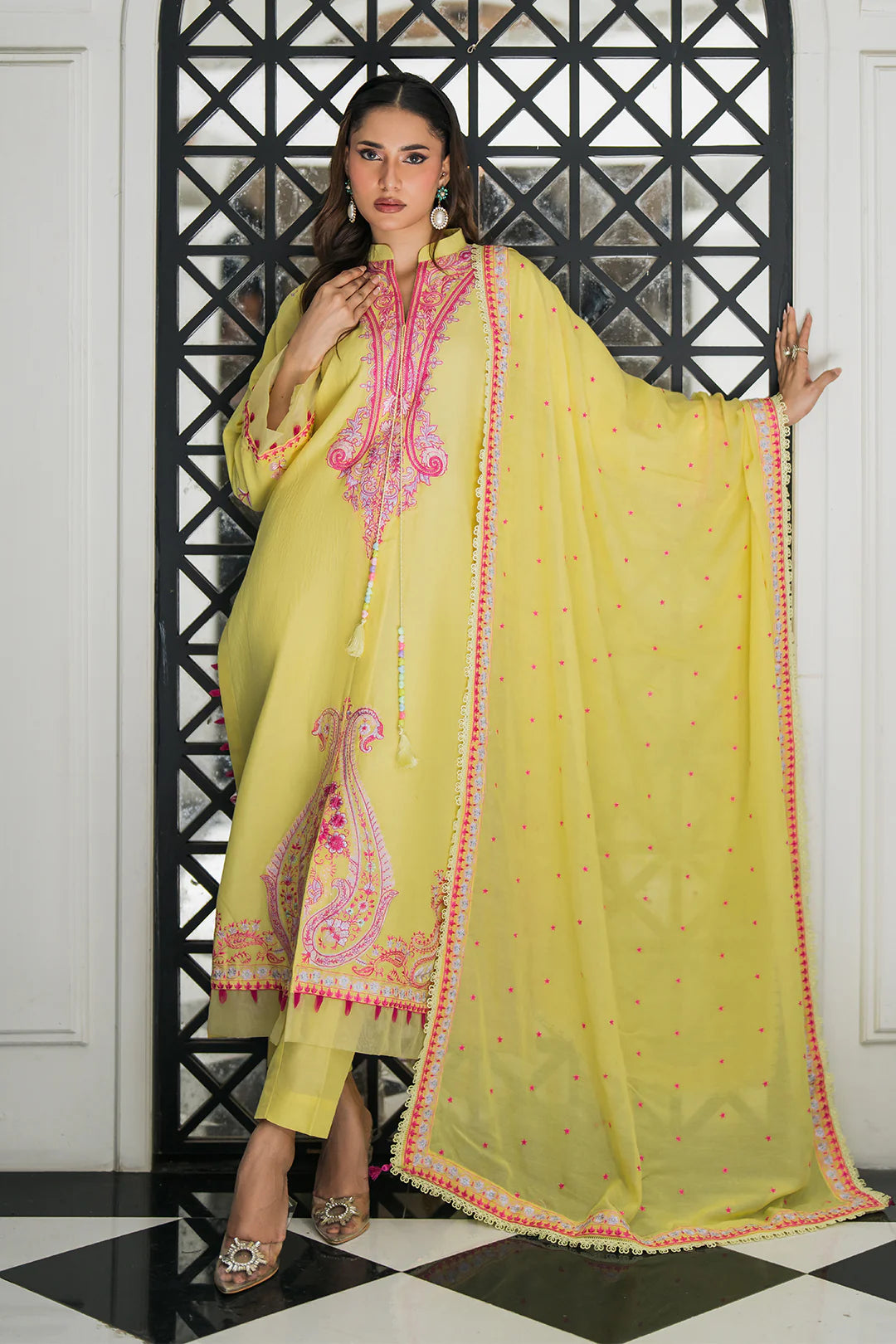 SF - 357 | Stunning Yellow 3-Piece Set