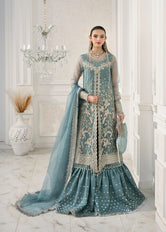 Rimel Embroidered Organza Pret 3 PCs