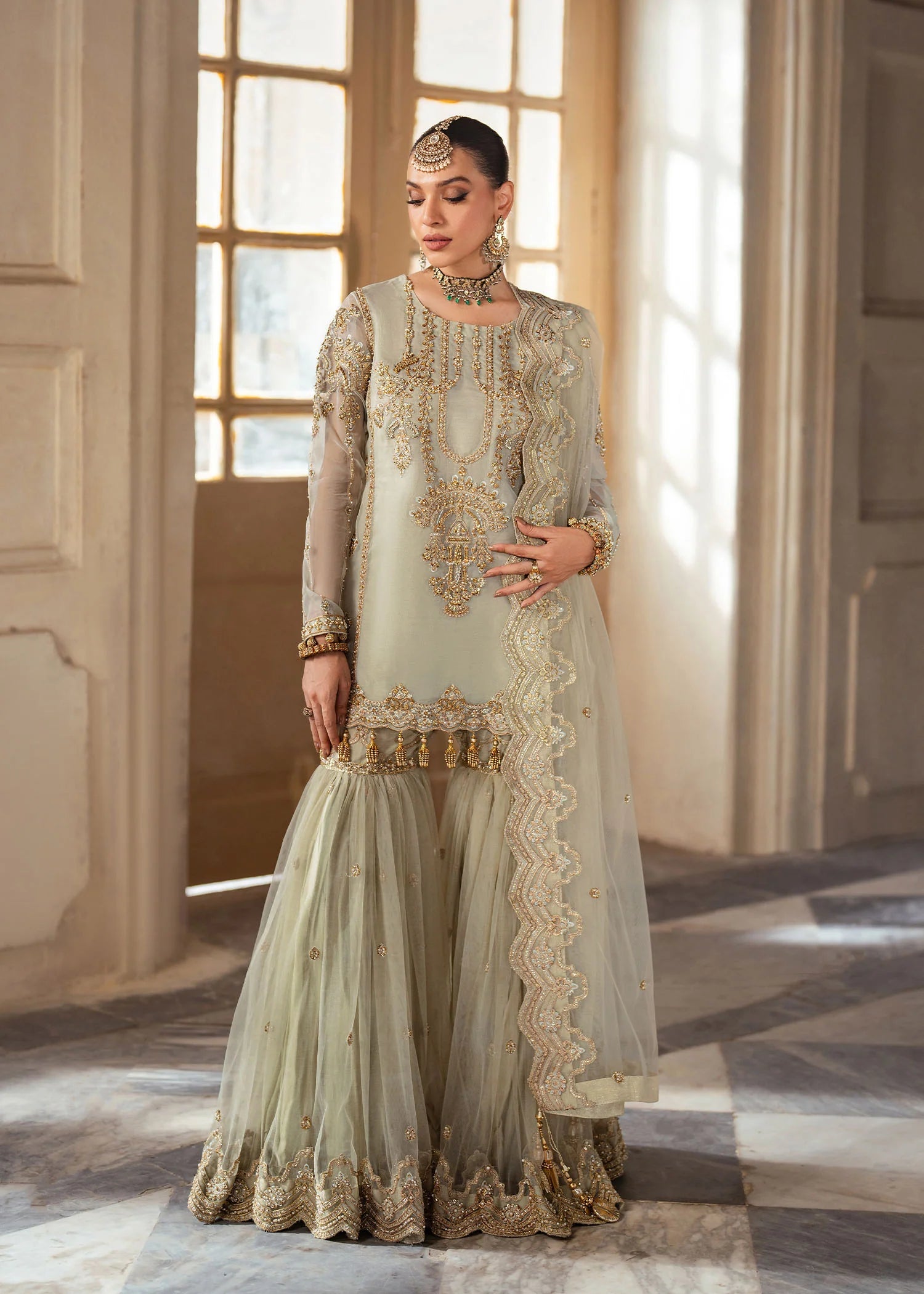 Gul e rana Embroidered Organza Pret 4 PCs