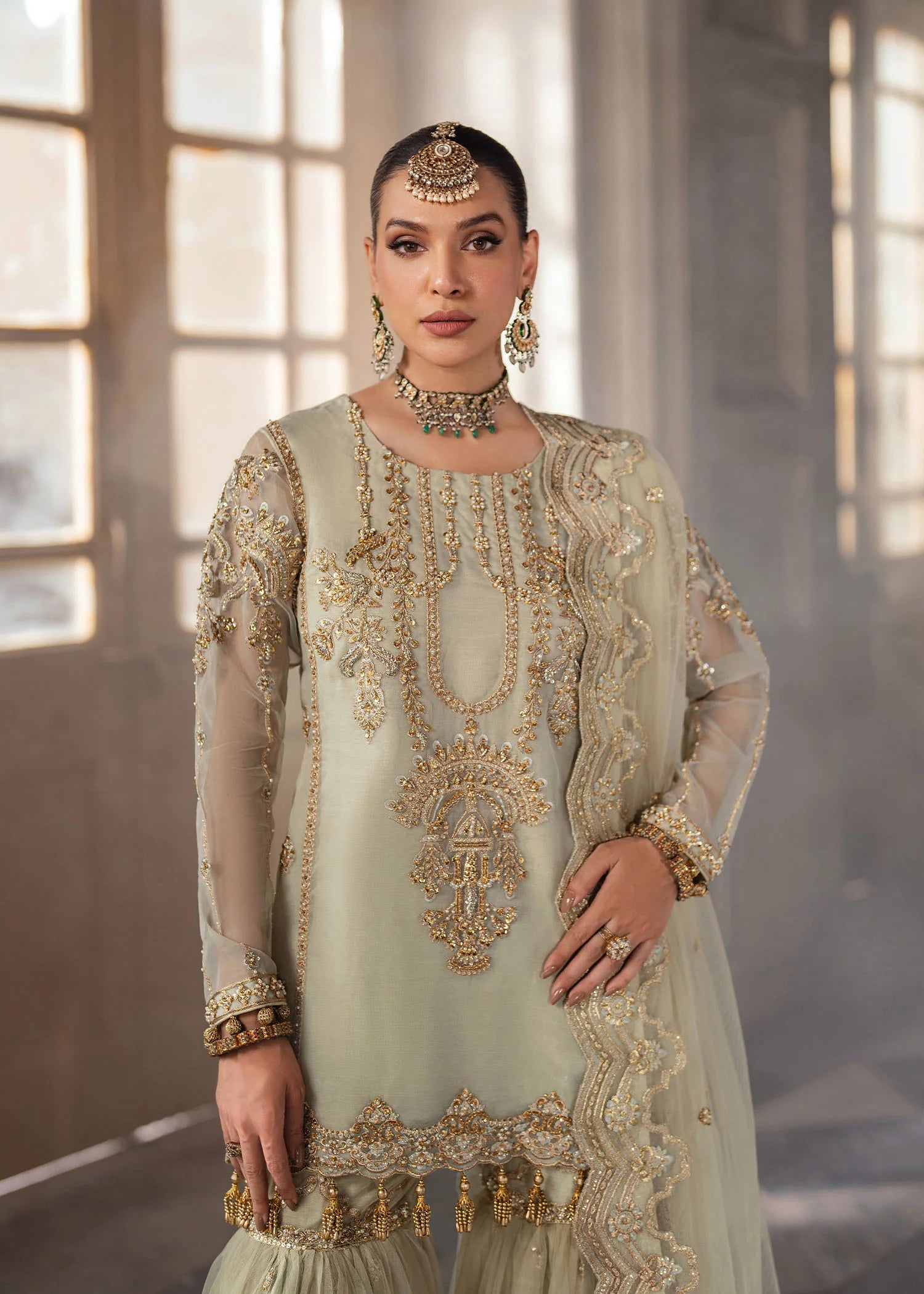 Gul e rana Embroidered Organza Pret 4 PCs