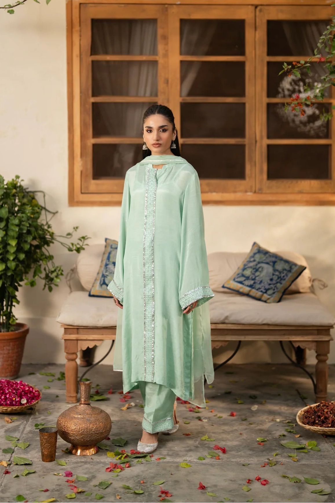 Mehak Pret Raw Silk 2 PCs