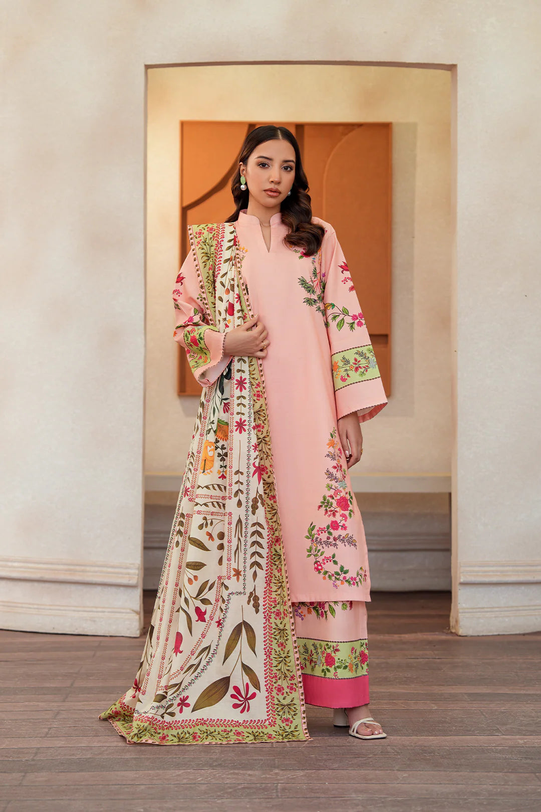 Petal Poise - NV16D01 Unstitched 3 PCs