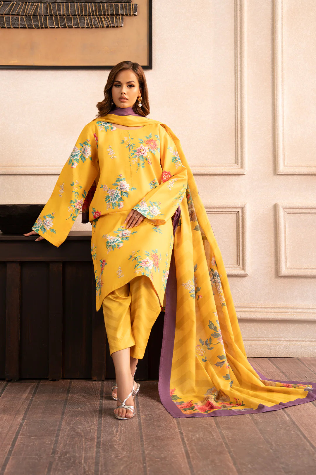 Sunflower - NV16D08 Unstitched 3 PCs