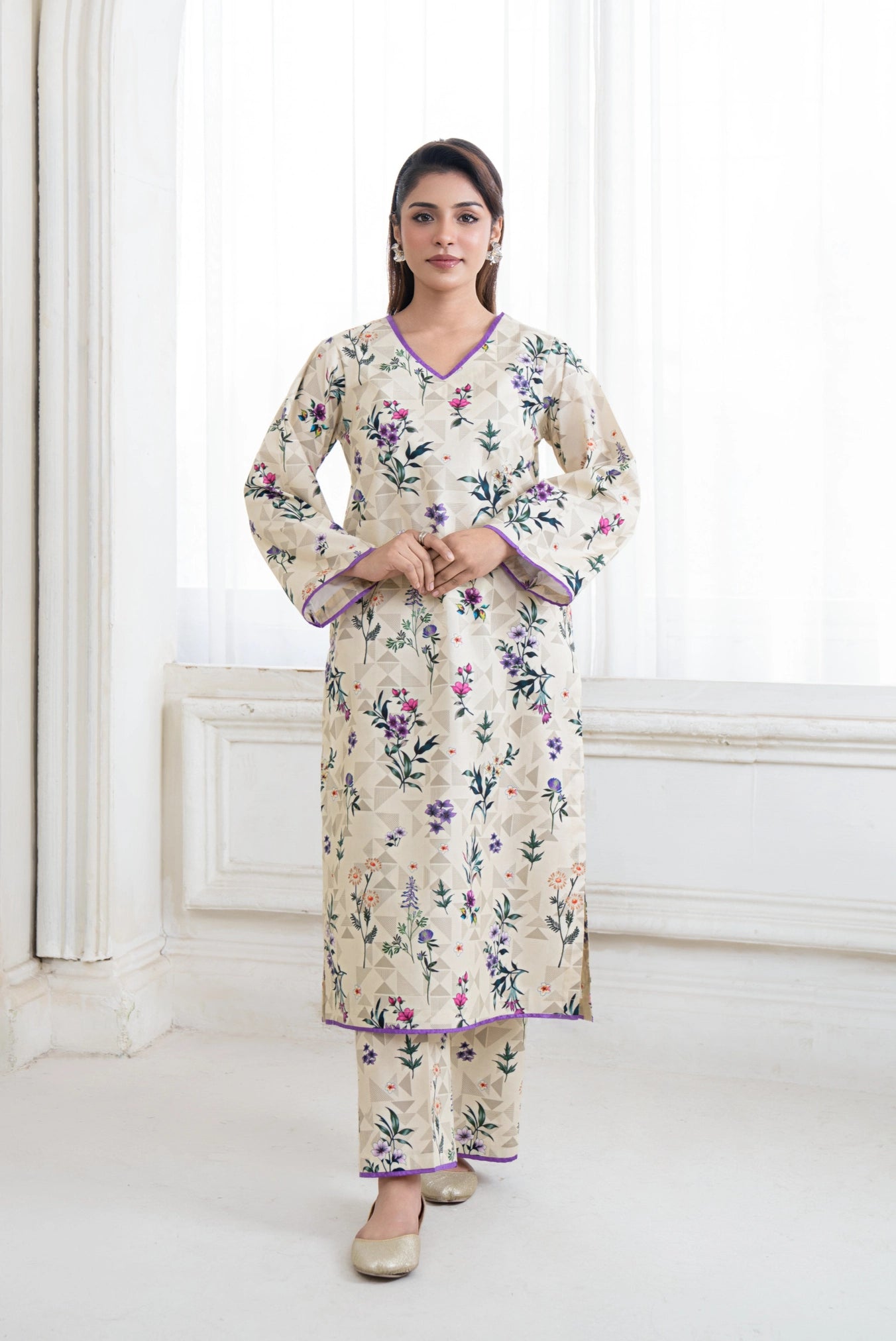 GLEAM COTTON LAWN PRET 2 PC