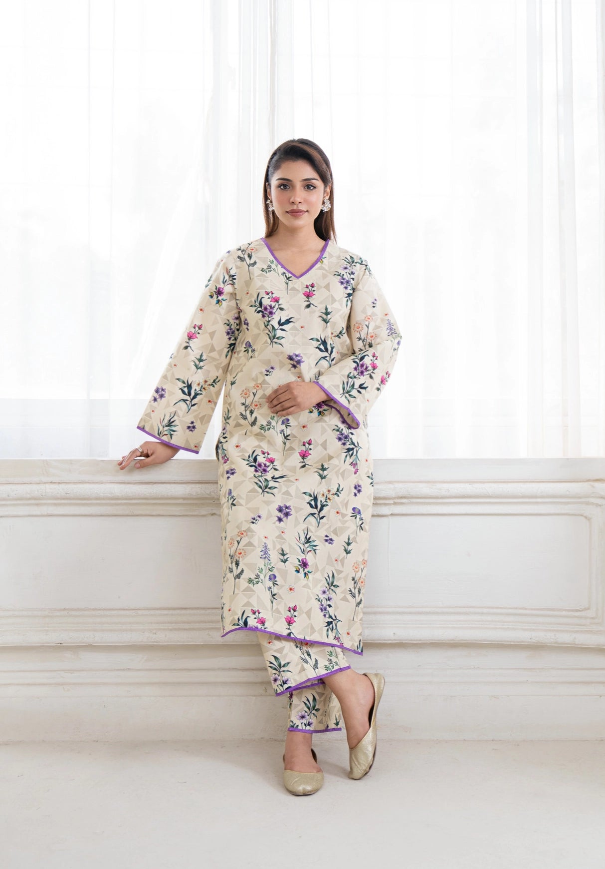 GLEAM COTTON LAWN PRET 2 PC