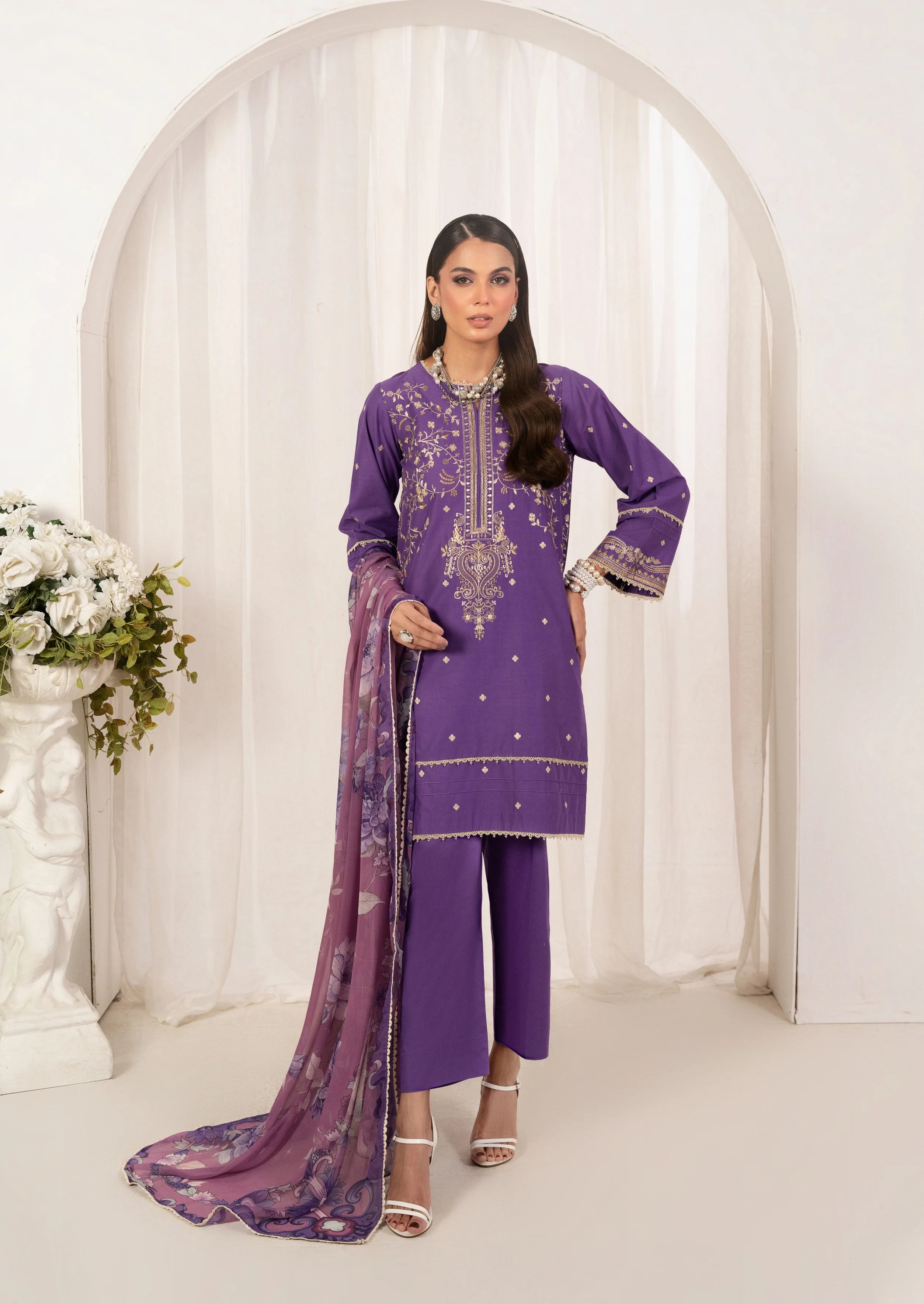 Nawal Cambric Pret 3Pcs