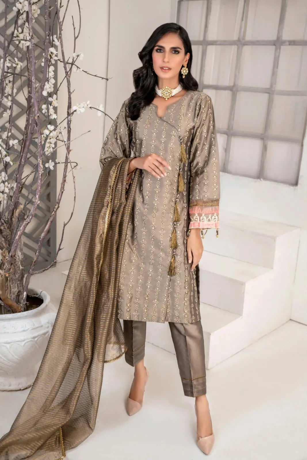 WUS21-MK3 Khaddi Silk Unstitched 3 Pcs