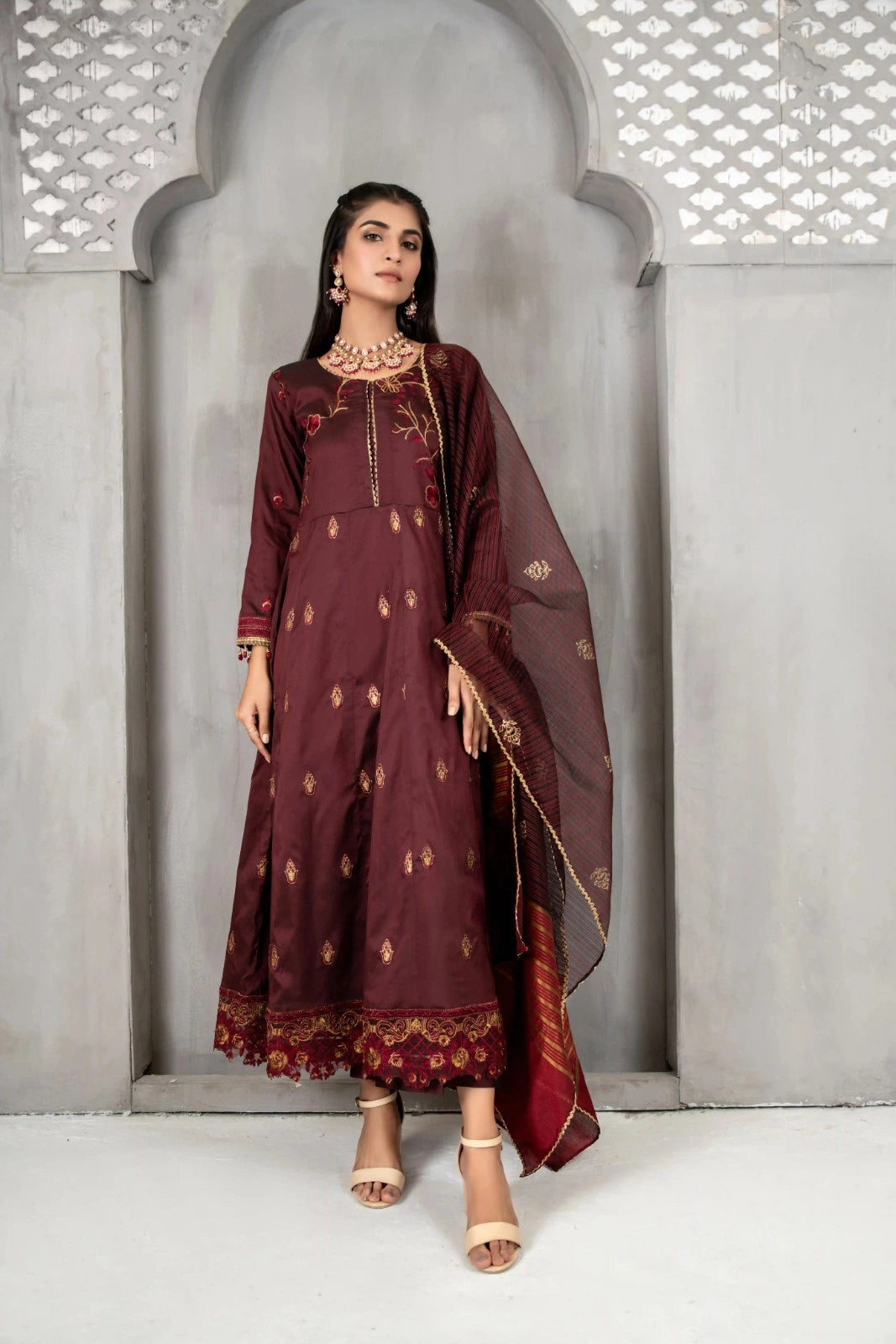 WUS21-MK5 Khaddi Silk Unstitched 3 Pcs