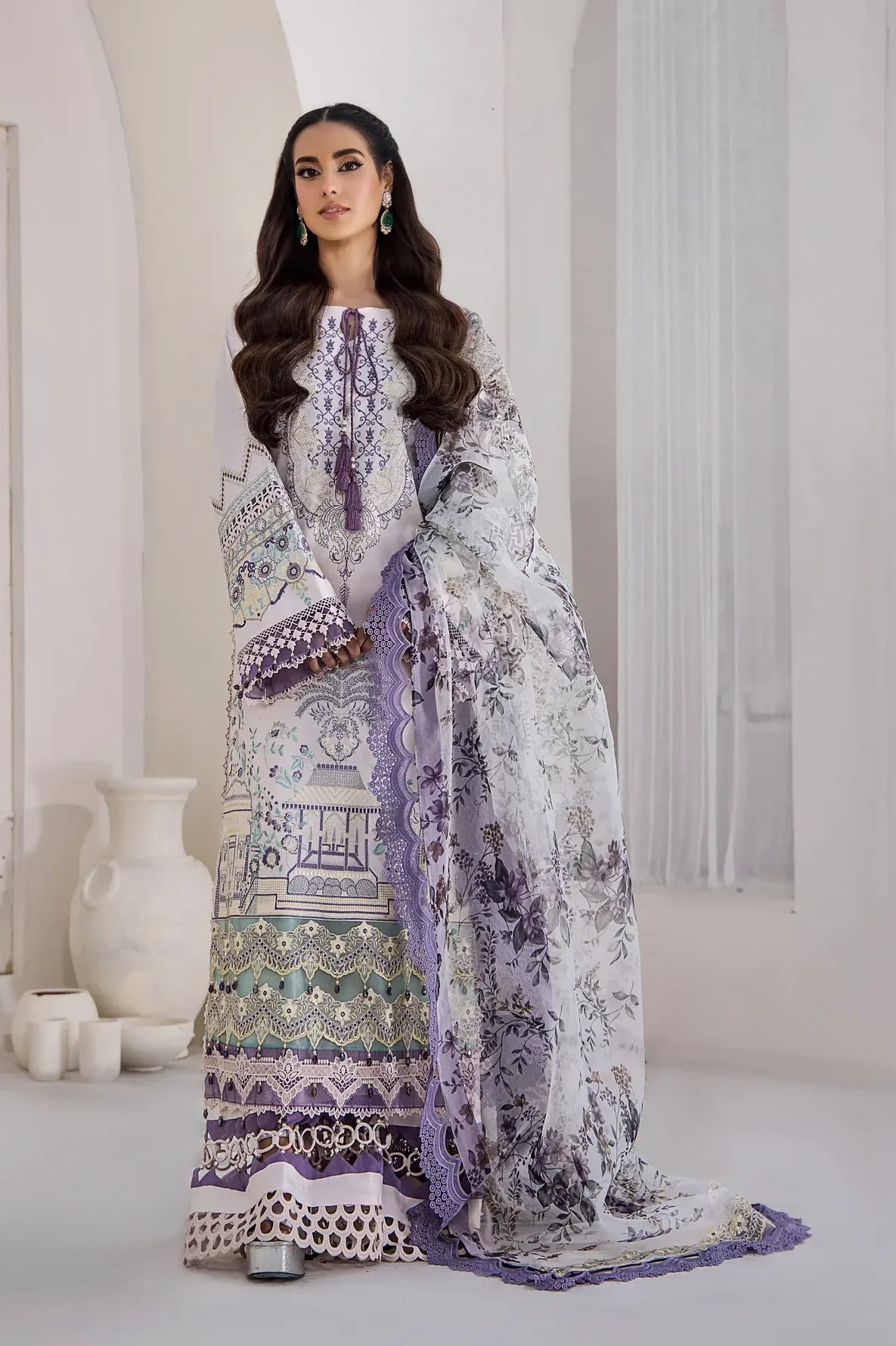 Ethereal Radiance Unstitched 3PCs – lawn collection sale for ladies 2026