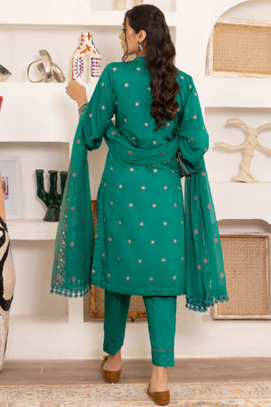 Flora Saxx Viscose Unstitched 3 Piece Dress