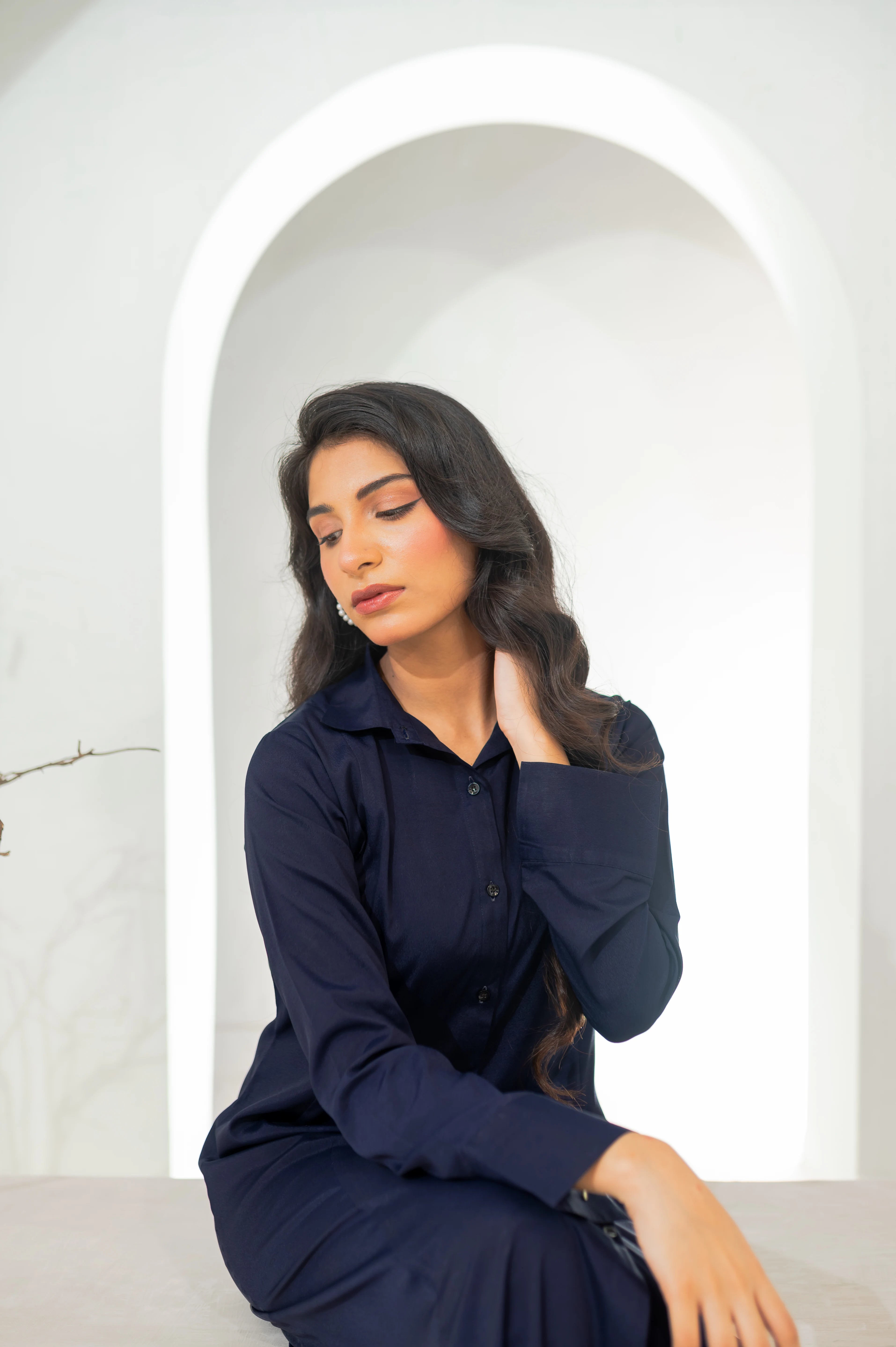 French Navy Frock – formal western wear for women