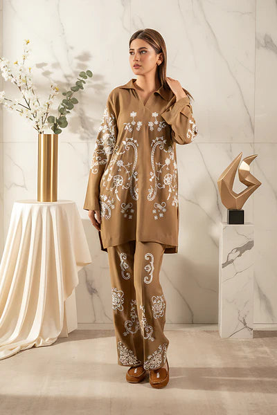 SF - 298|Camel Brown Co Ord Set