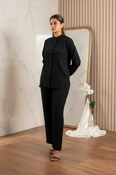 SF - 302| Plain Black Co Ord Set