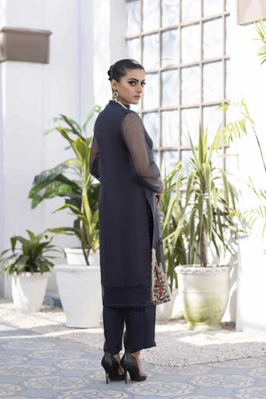 Gentle Black Stitched 2Pcs – embroidery suits online in pakistan