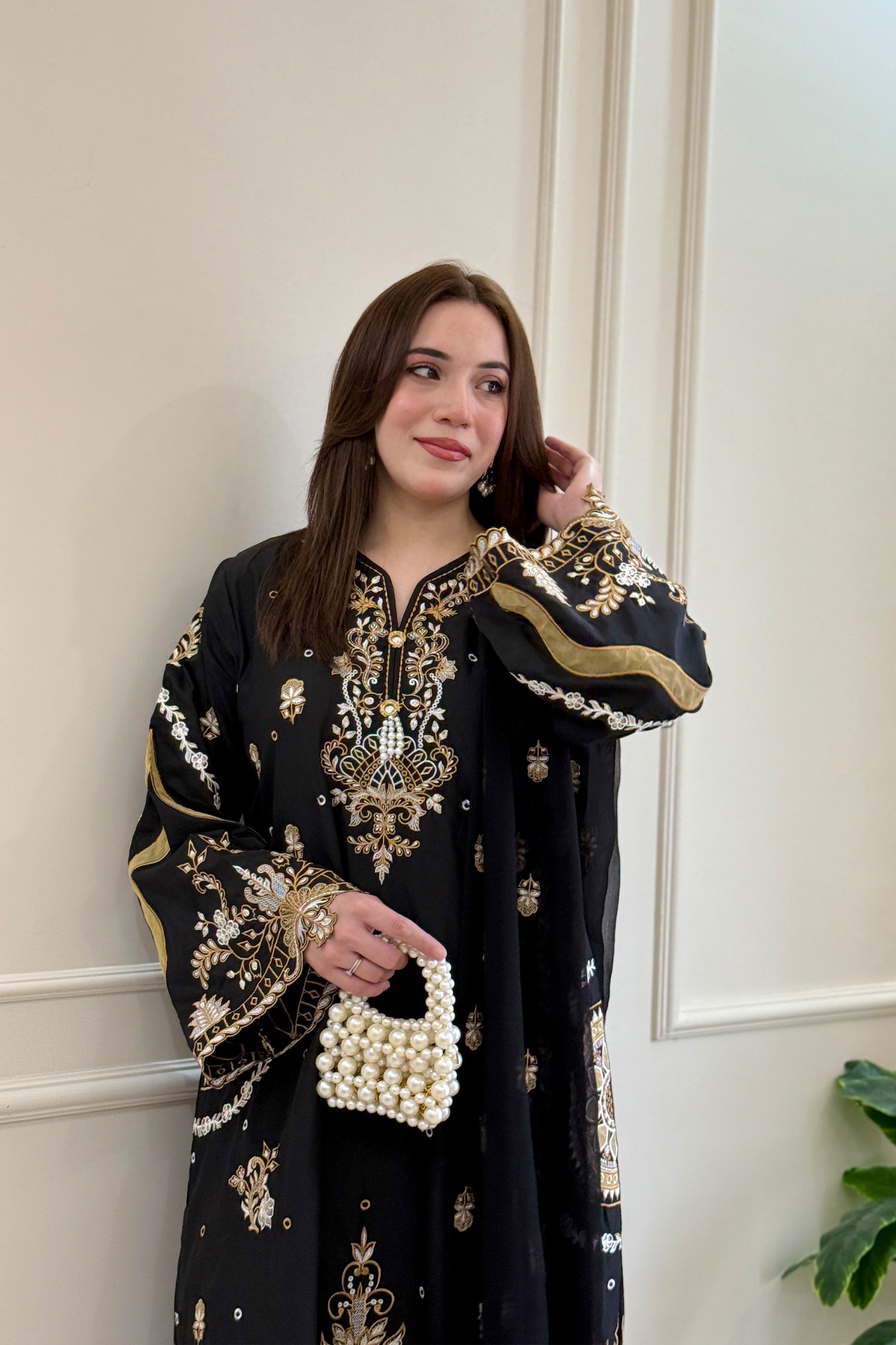 Discounted summer dresses golden eclipse outfit by Buraq Store