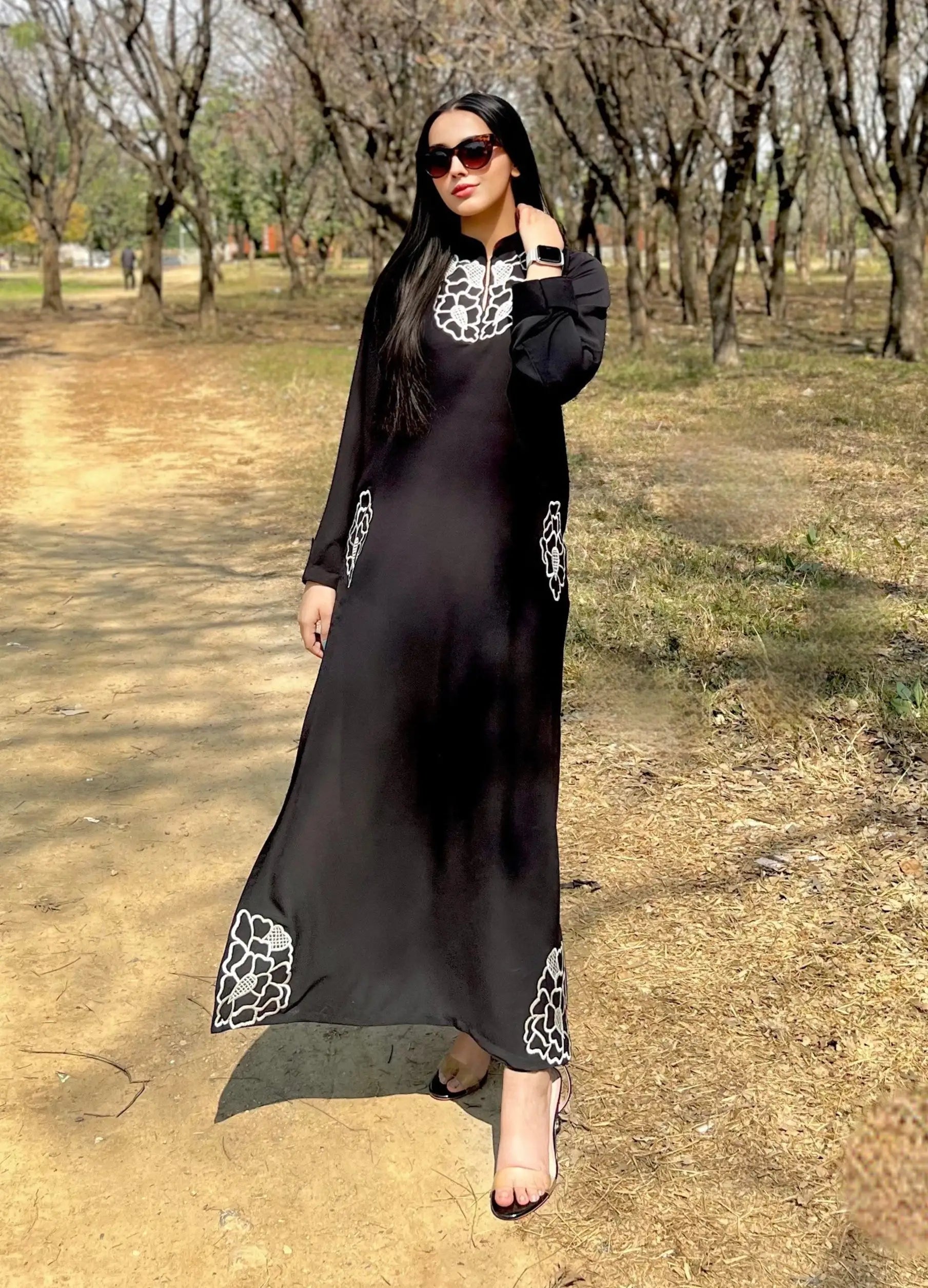 Black embroidered  Pret 2 PCs