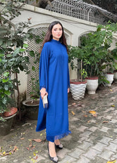 Threaded Love Royal Blue Georgette Pret 2 PCs