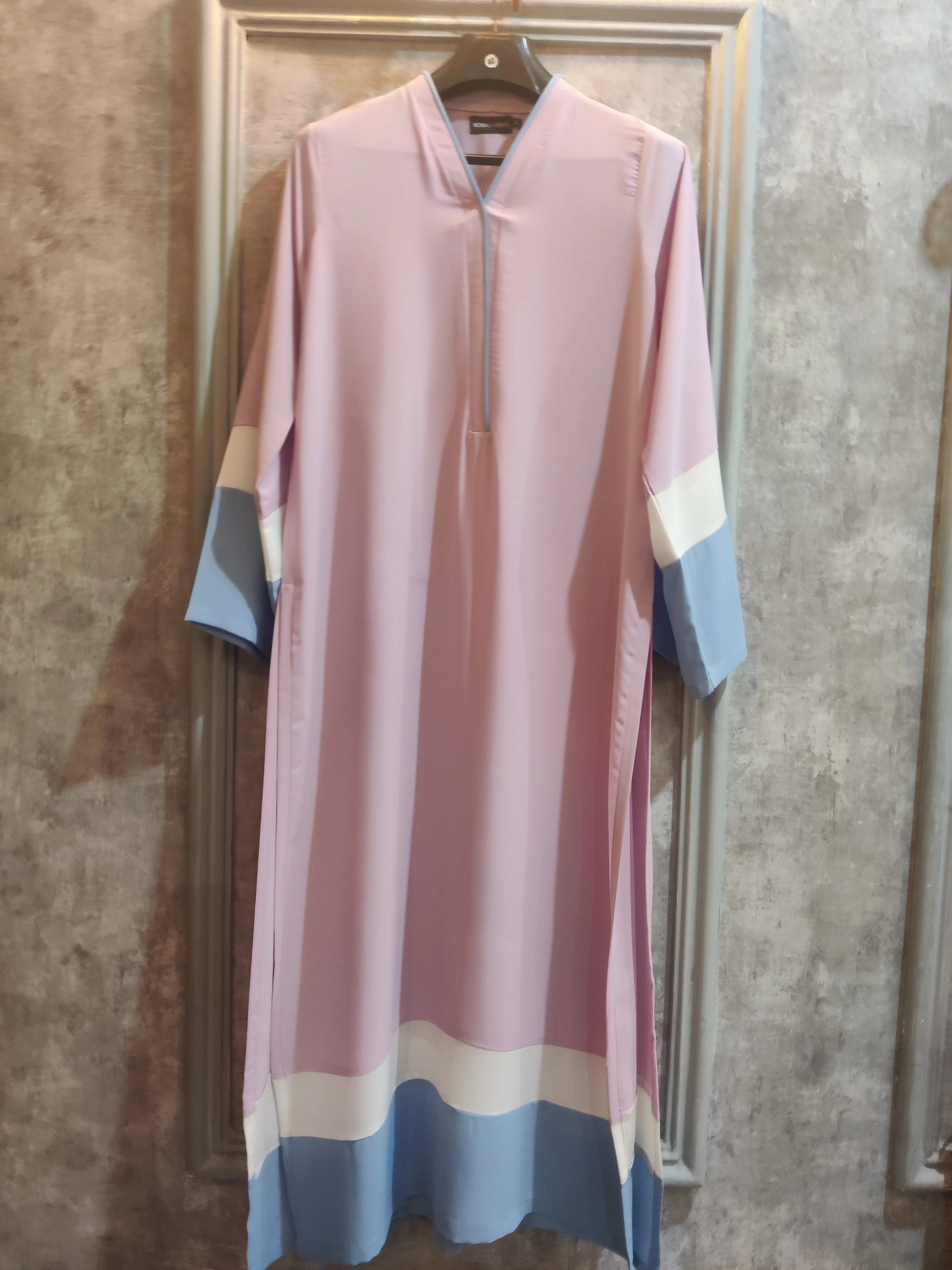 Pastel Lalic and ice blue Georgette Shirt Pret 1 PC