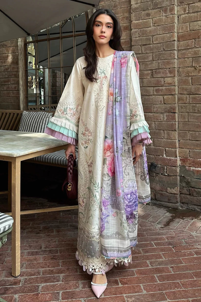 OPUS UNSTITCHED EMBROIDERED LAWN 3 PCs