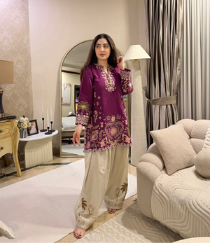 Mulberry Bloom co-ord set by Buraq Store from summer collection with trendy summer dresses