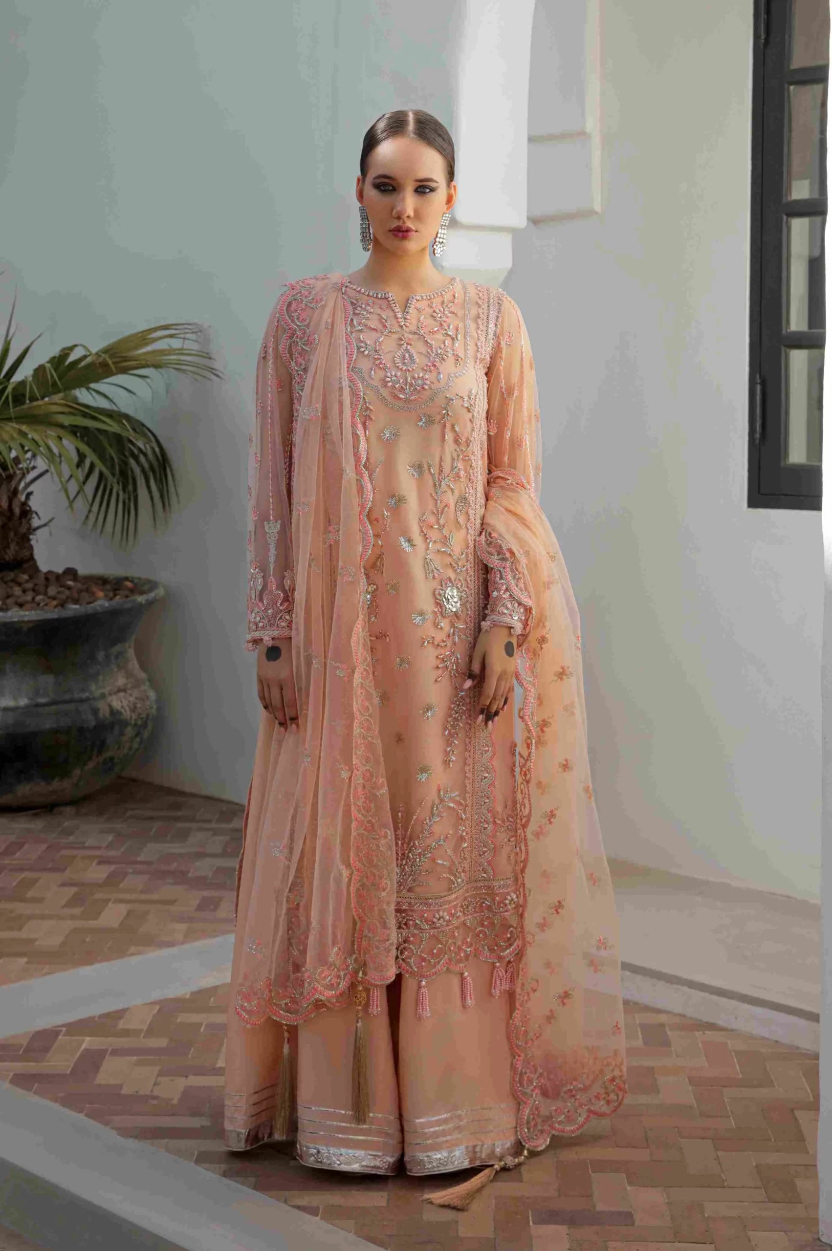 MAHAJABEEN 3-PCs EMBROIDERED