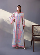 Cotton candy & macaron Kaftan Pret 1 PC