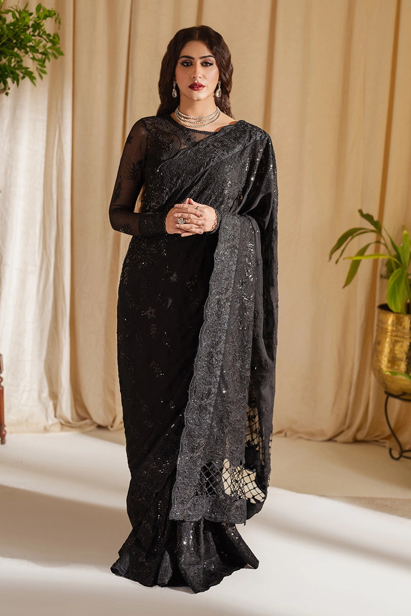 INAM EMBROIDERED CHIFFON SAREE