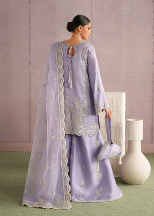 Lavender bridal dress Pakistani formal luxury outfit at BuraqStore