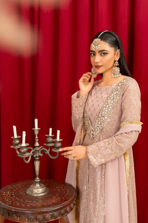 Lilac Embroidered Chiffon Pret 4Pcs Festive Season Collection