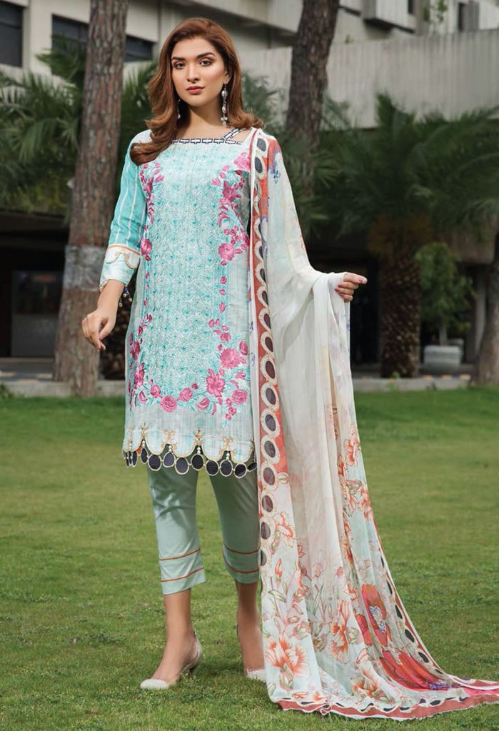 NHC-06 3PCs Luxury Lawn