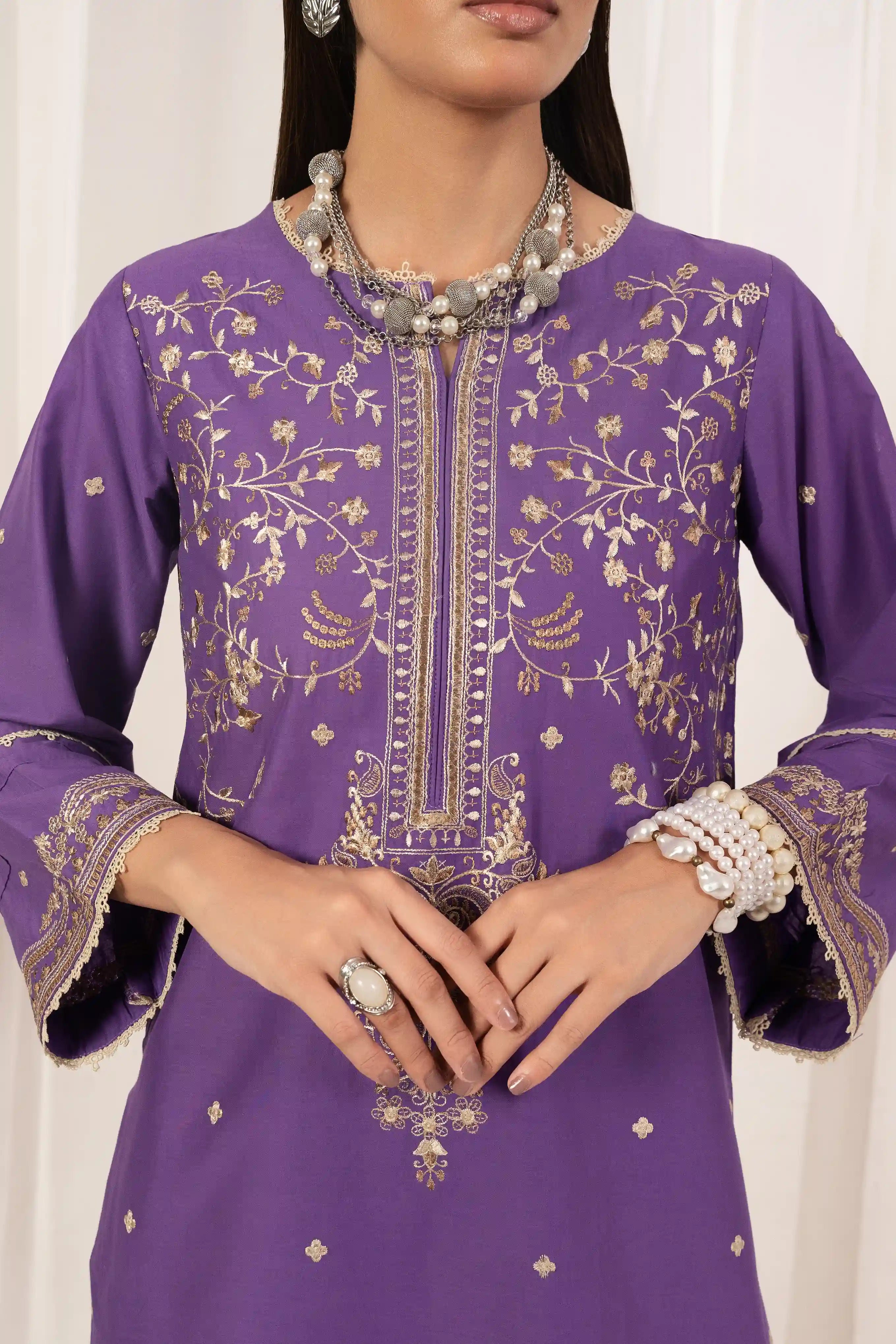 Nawal Cambric Cotton 3Pc Suit