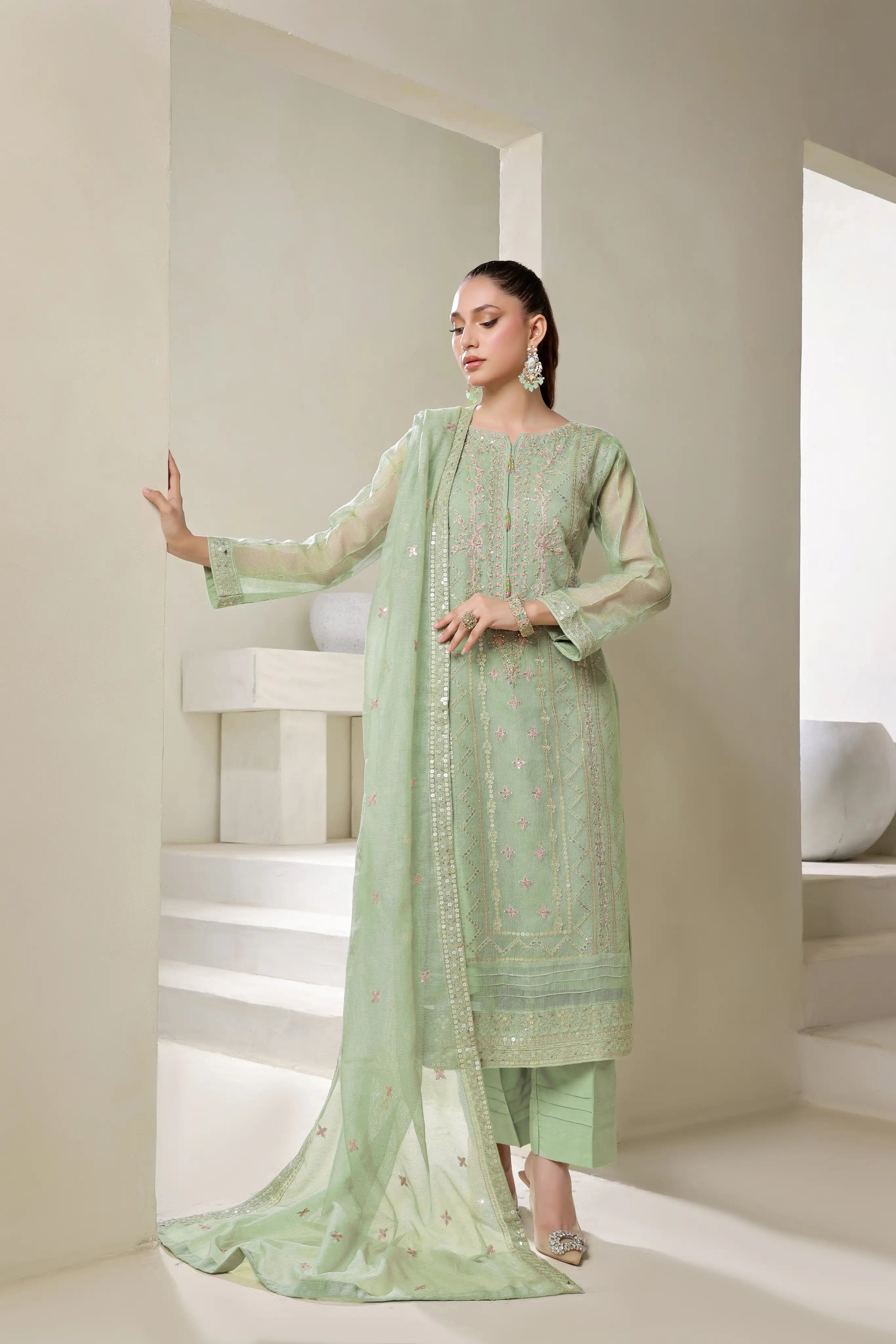 Sea Green SE-014 Pret 3Pcs