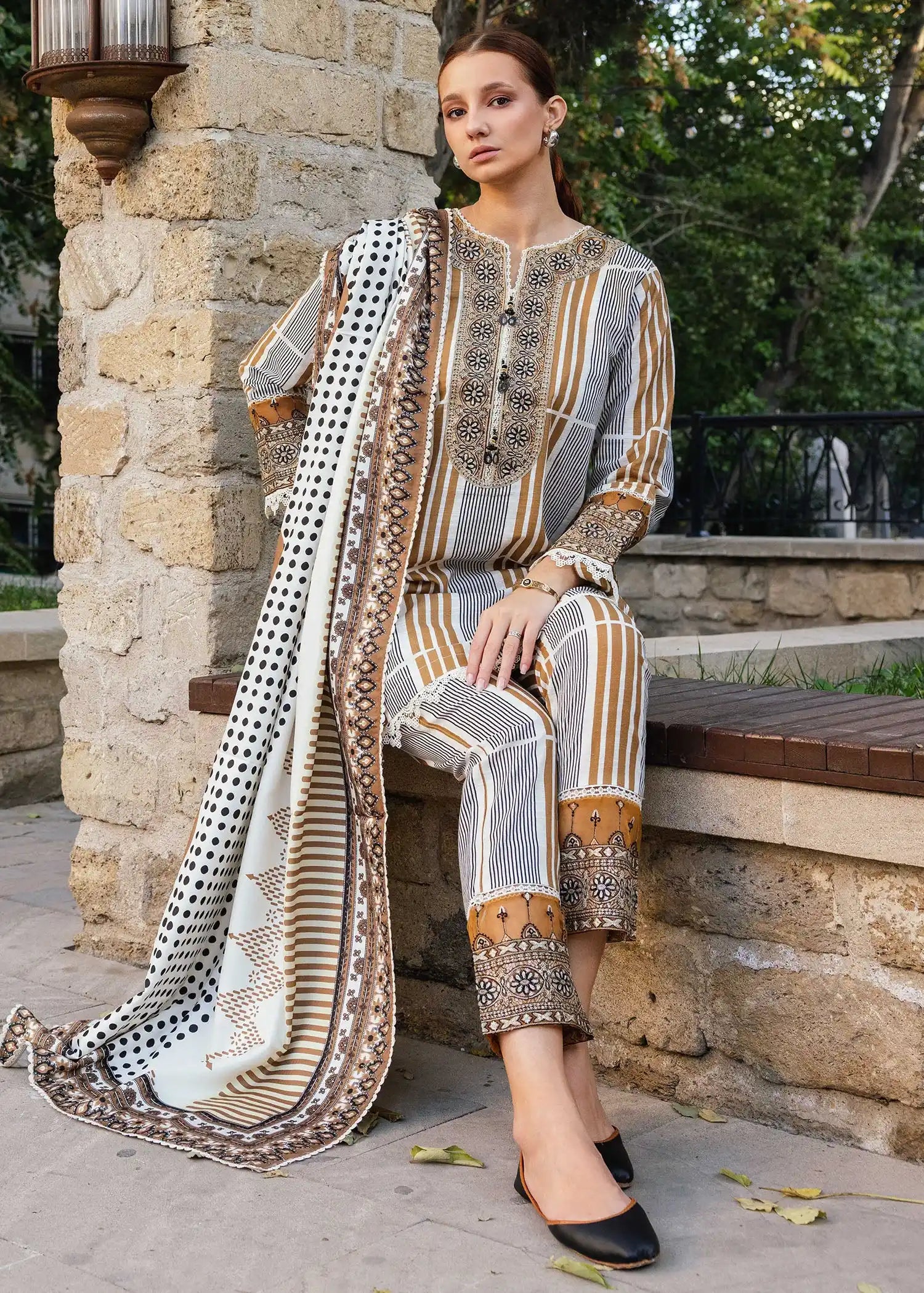 Opus Khaddar Stitched Suit 3 Pcs