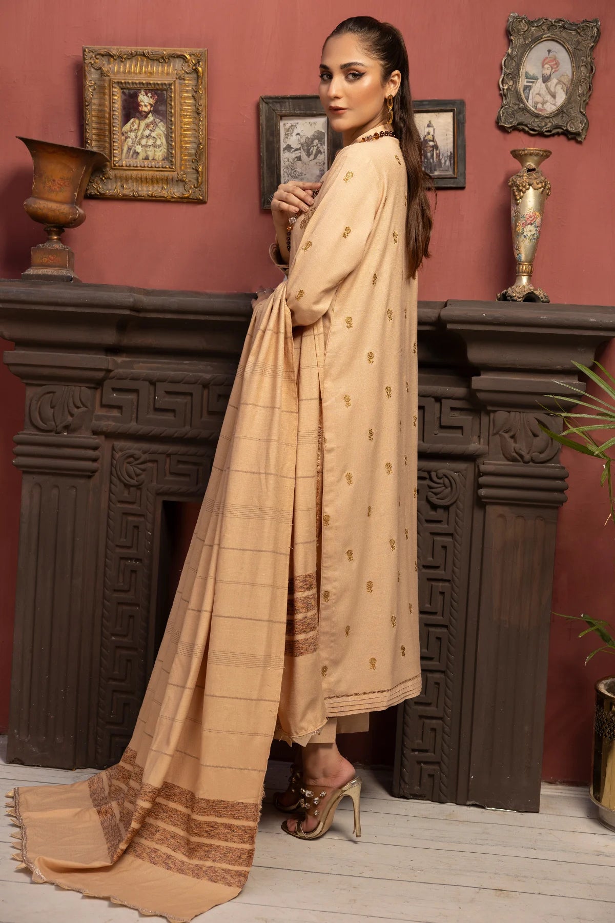Premium Dhanak 3Pc Dress