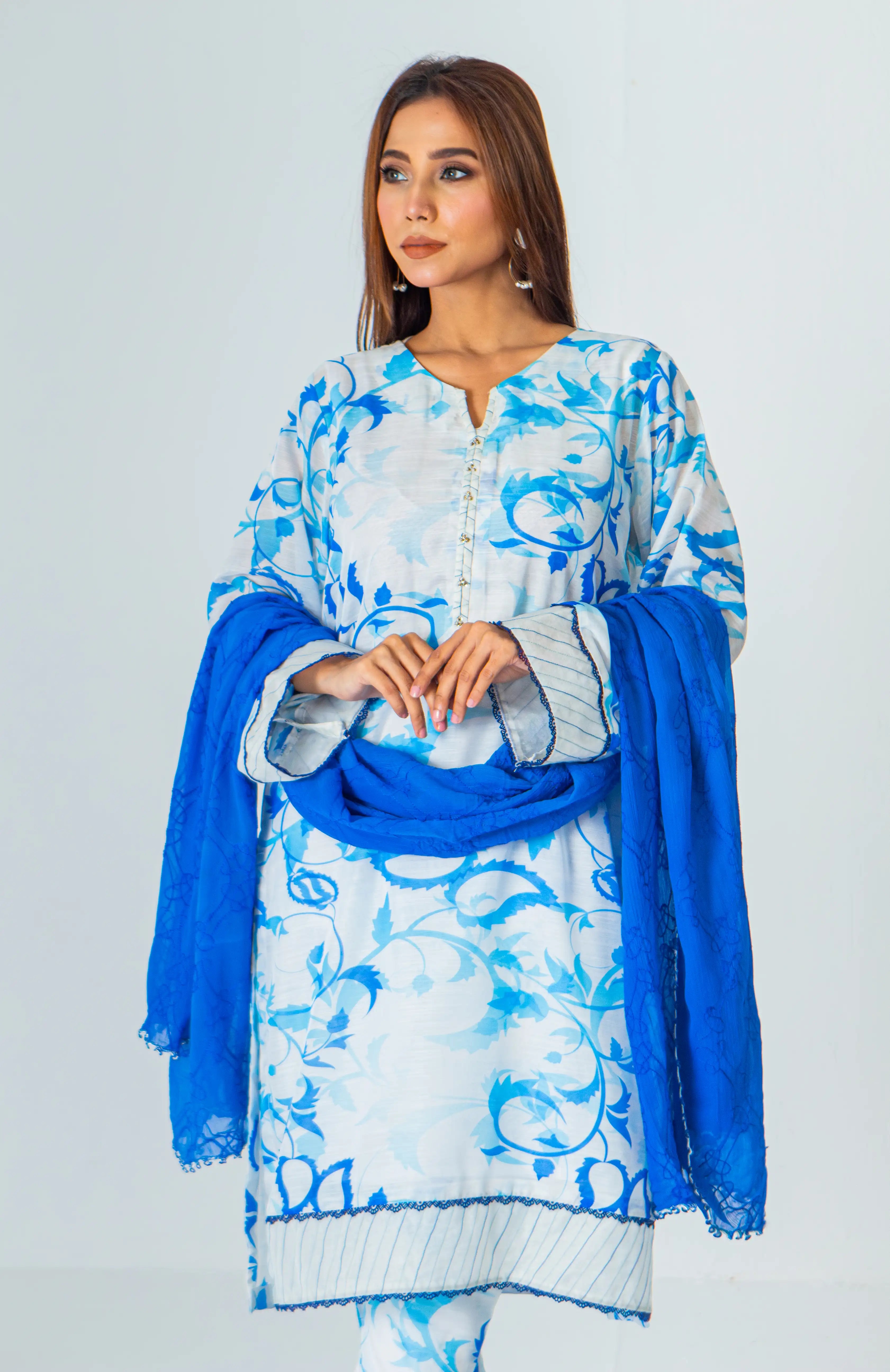 Pretty Lawn Shirt Design for Girl