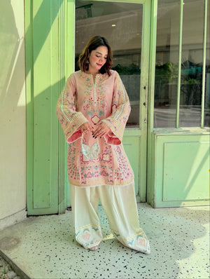 Stylish Rosé Romance summer dress co-ord set by Buraq Store perfect for summer collection outfits